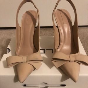 Aldo suede sling back shoes